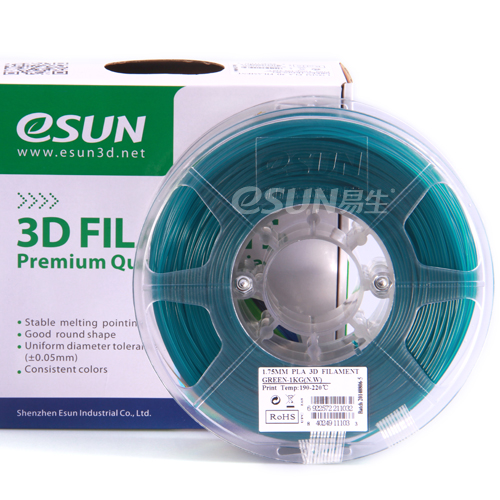 Фото нить для 3D-принтера eSUN 3D FILAMENT PLA GREEN 3.00 мм