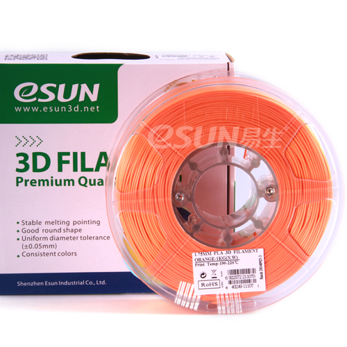 Фото нить для 3D-принтера eSUN 3D FILAMENT PLA ORANGE 3.00 мм