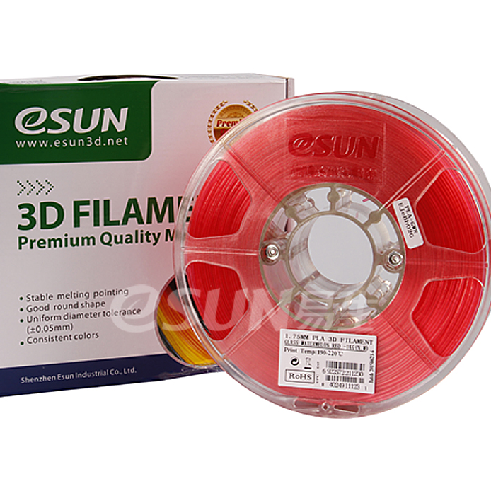 Фото нить для 3D-принтера eSUN 3D FILAMENT PLA RED 3.00 мм