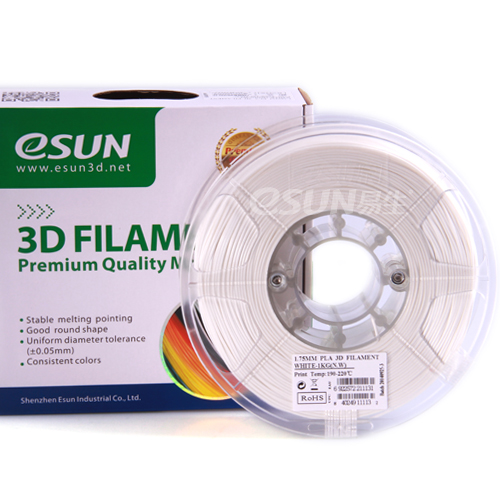 Фото нить для 3D-принтера eSUN 3D FILAMENT PLA WHITE 3.00 мм