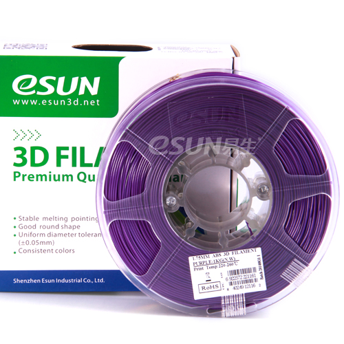 Фото нить для 3D-принтера eSUN 3D FILAMENT ABS PURPLE 3.00 мм