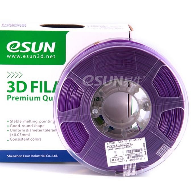 Фото нить для 3D-принтера eSUN 3D FILAMENT PLA PURPLE 3.00 мм