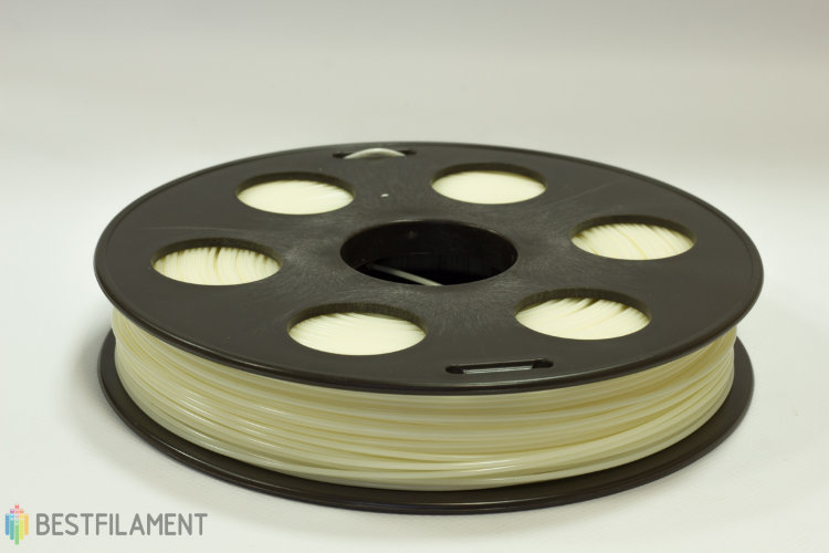 Фото нить для 3D-принтера Натуральный ABS пластик Bestfilament 0.5 кг, 1.75 мм