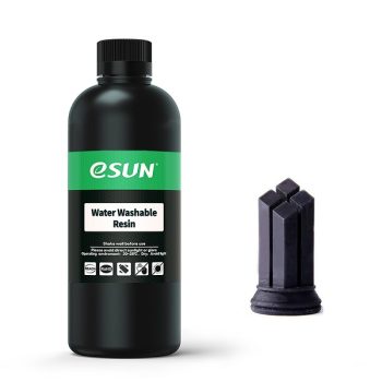 Фото фотополимера eSUN Water Washable (водовымываемый) черный