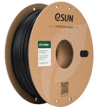 Фото нити для 3D печати eSUN ePLA-Matte, (матовый PLA) Глубокий черный