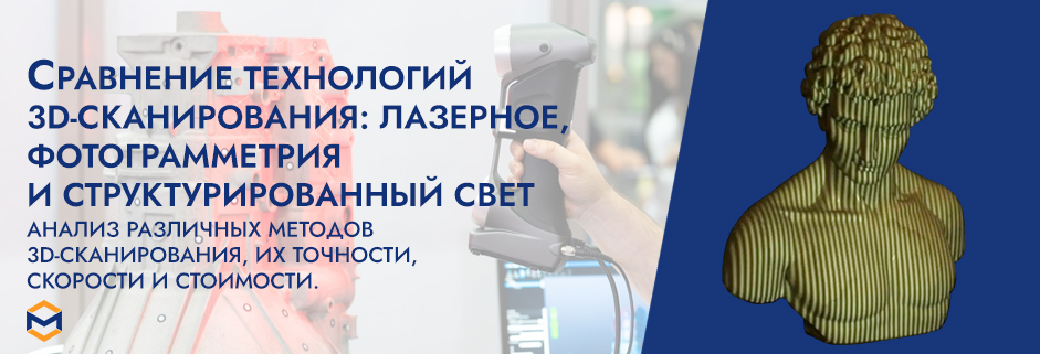 Баннер Сравнение технологий 3D сканирования
